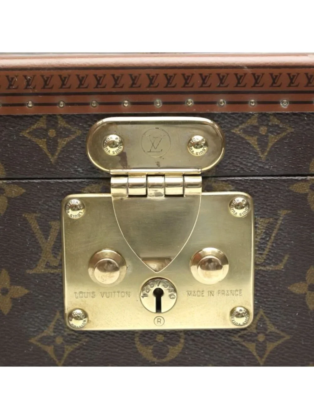 Louis Vuitton Monogram Makeup Case Boite Flacon Bag Brown
